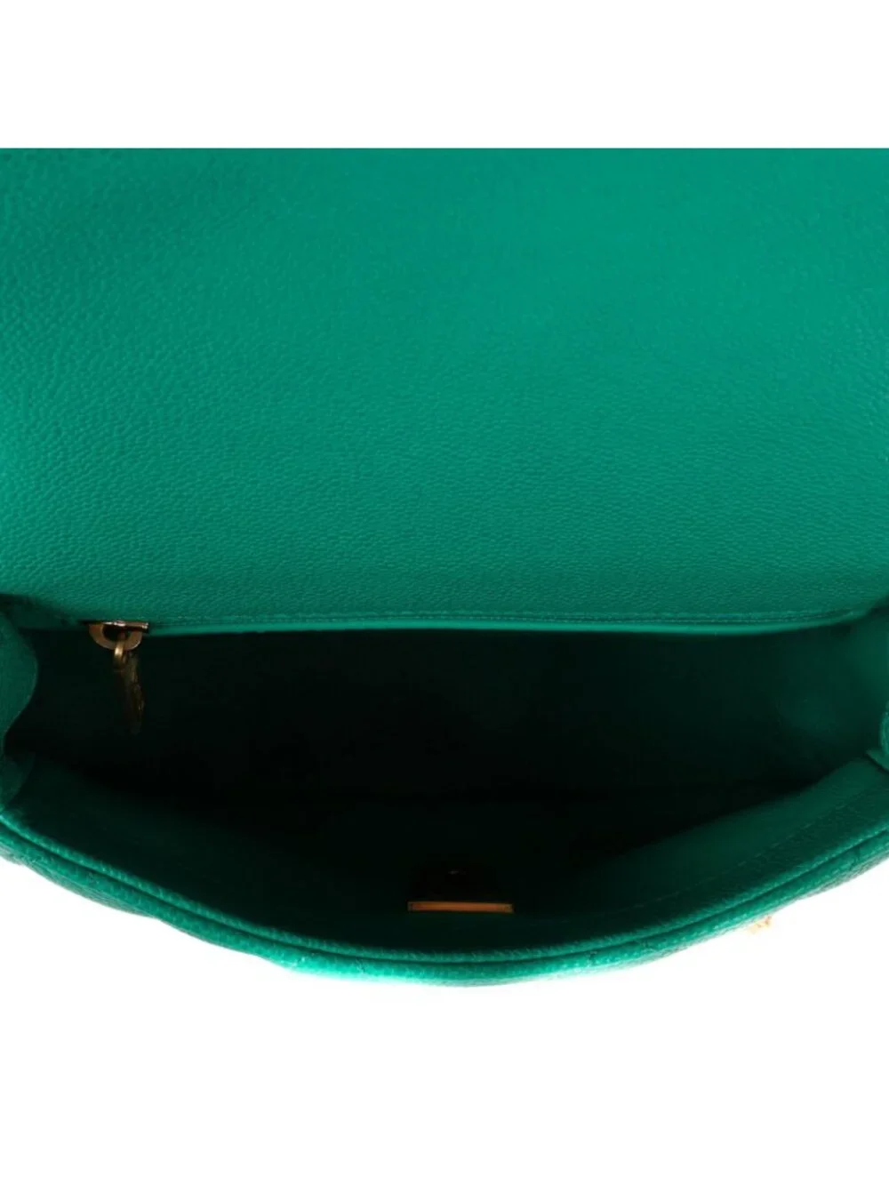 Chanel Mini Sweetheart Crush Flap Bag Green Quilted Caviar Leather